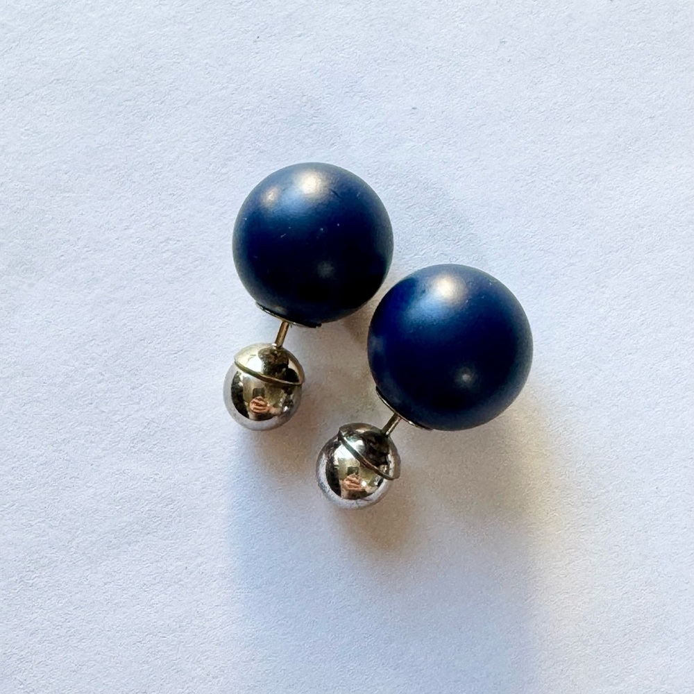 Authentic Dior Tribales. Blue & silver